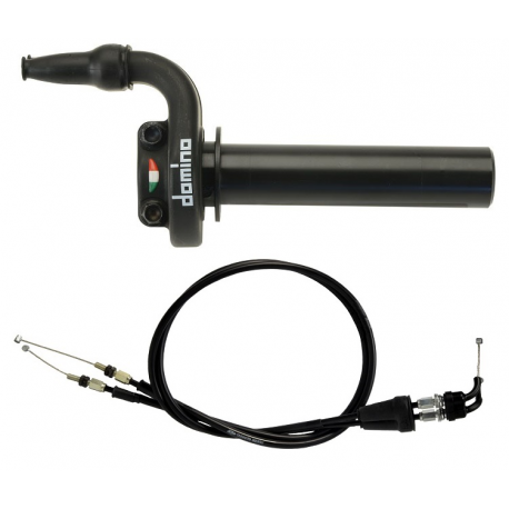 DOMINO - Kit Poignées Kre Avec Câbles Noir Compatible Suzuki Rm-Z250/450 10-13
