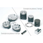 VERTEX - Piston Forgé Haute Compression Ø87.97 Compatible Ktm Sx-F350 & Hva Fc350 266990/32166/Cv181