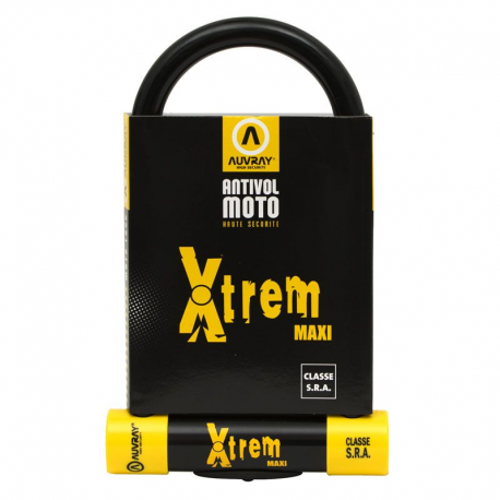 AUVRAY - Antivol Moto Bloque-disque U - XTREM MAXI 110X230 - SRA