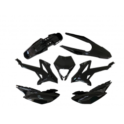 V PARTS - Kit Plastiques Type Origine Noir Compatible Rieju MRT 09-