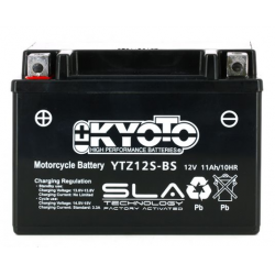 KYOTO - Batterie Moto 12V Sans Entretien Prête à l'Emploi - Gtz12S-Bs - Sla Agm - Equivalente YTZ12S-BS - L150mm W88mm H110mm