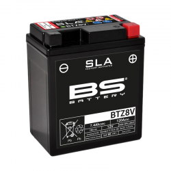 BS BATTERY - Batterie moto 12V BTZ8V SLA Sans Entretien Activée Usine