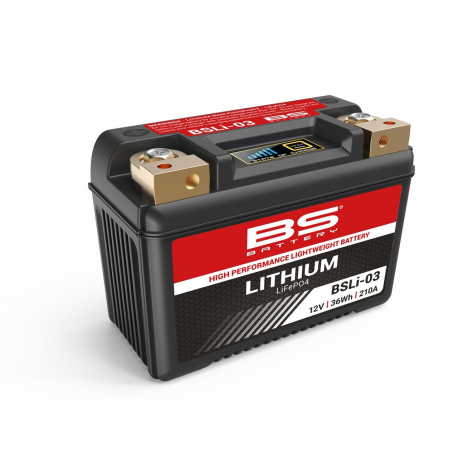 BS BATTERY - Batterie moto 12V Lithium Ion BSLi-03 Sans Entretien