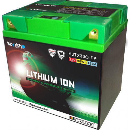 SKYRICH - Batterie Moto 12V Lithium Ion LTX30LHQ Sans Entretien - Dim.123 x 166 x 163