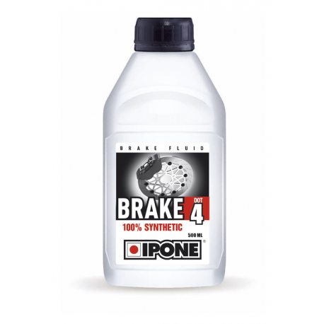 IPONE - Liquide De Frein Et Embrayage Compatible Dot 3 Brake Dot 4 500ml