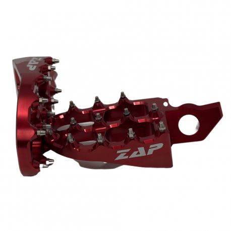 ZAP TECHNIX - Repose Pieds Compatible Kawasaki KXF 250 06-21 KXF 450 07-21 Rouge