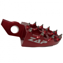 ZAP TECHNIX - Repose Pieds Compatible Kawasaki KXF 250 06-21 KXF 450 07-21 Rouge