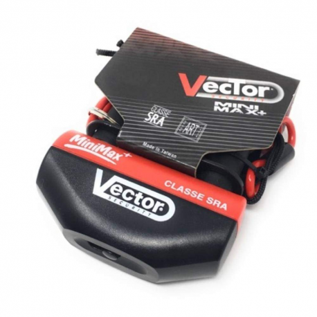 Kit antivol moto : Bloque-disque Minimax+ et chaîne VECTOR, SRA