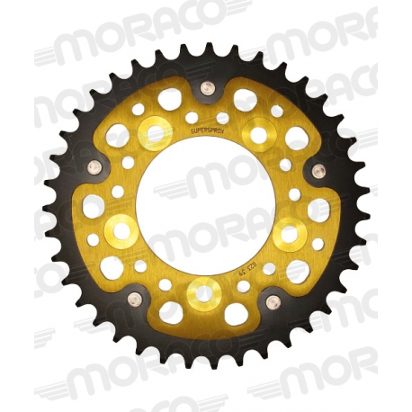 SUPERSPROX - Couronne Moto Stealth Rst-1304:42 - Couleur Gold - Couronne bi-metal