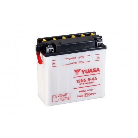 YUASA - Batterie Moto 12V Avec Entretien 12N5.5-4A