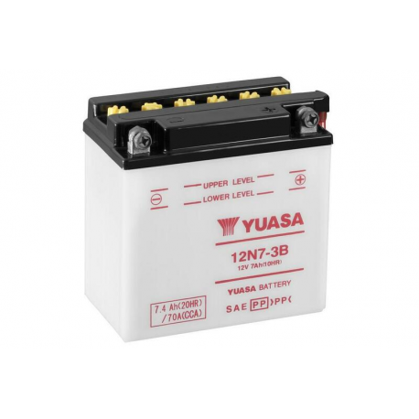 YUASA - Batterie Moto 12V Avec Entretien 12N7-3B / 12N73B