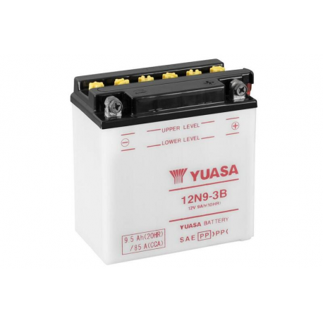 YUASA - Batterie Moto 12V Avec Entretien 12N9-3B