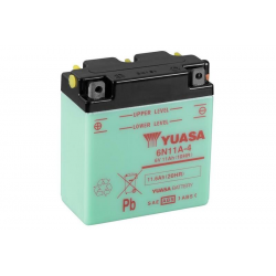 YUASA - Batterie Moto 6V Avec Entretien 6N11A-4