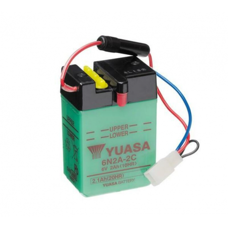 YUASA - Batterie Moto 6V Avec Entretien 6N2A-2C
