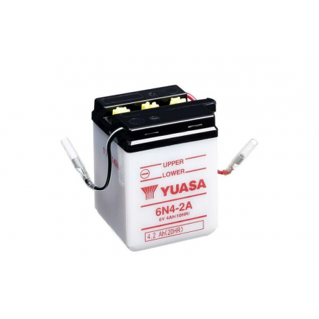 YUASA - Batterie Moto 6V Avec Entretien 6N4-2A