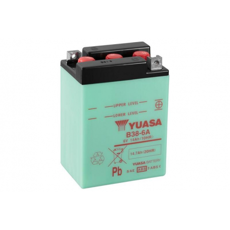 YUASA - Batterie Moto 12V Avec Entretien B38-6A