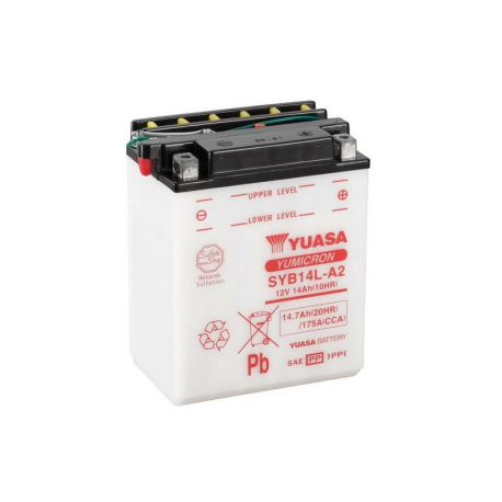 YUASA - Batterie Moto 12V Avec Entretien Syb14L-A2