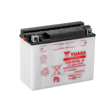 YUASA - Batterie Moto 12V Avec Entretien Y50-N18L-A