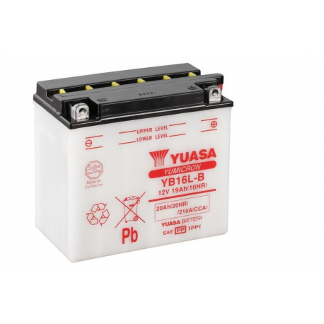 YUASA - Batterie Moto 12V Avec Entretien Yb16L-B