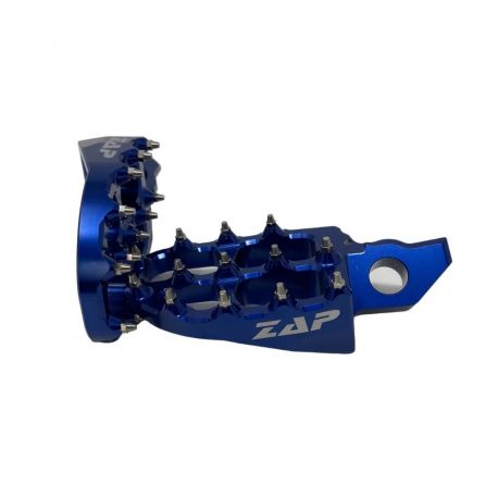 ZAP TECHNIX - Repose Pieds Compatible avec Yamaha, Gas Gas, KTM -16, HSQ -16 Bleu