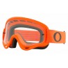 OAKLEY - Masque Moto Cross réglable O Frame MX - Orange Mate avec écran transparent