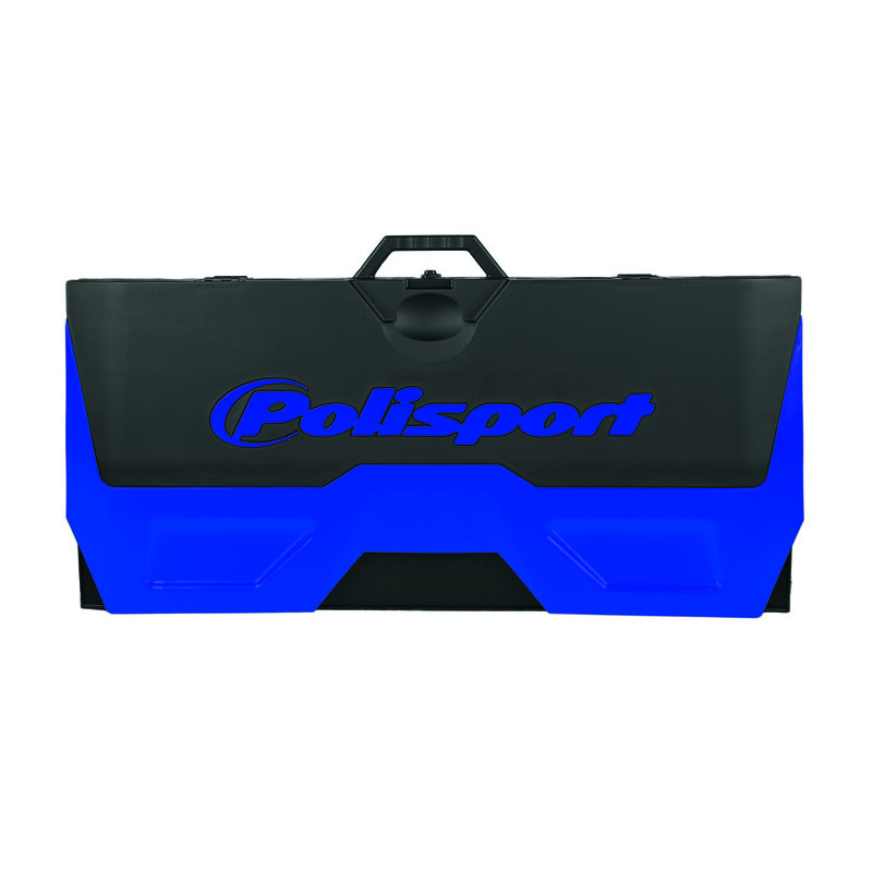 POLISPORT - Tapis Récupérateur Pliable Bike Mat Bicolore Bleu/Noir