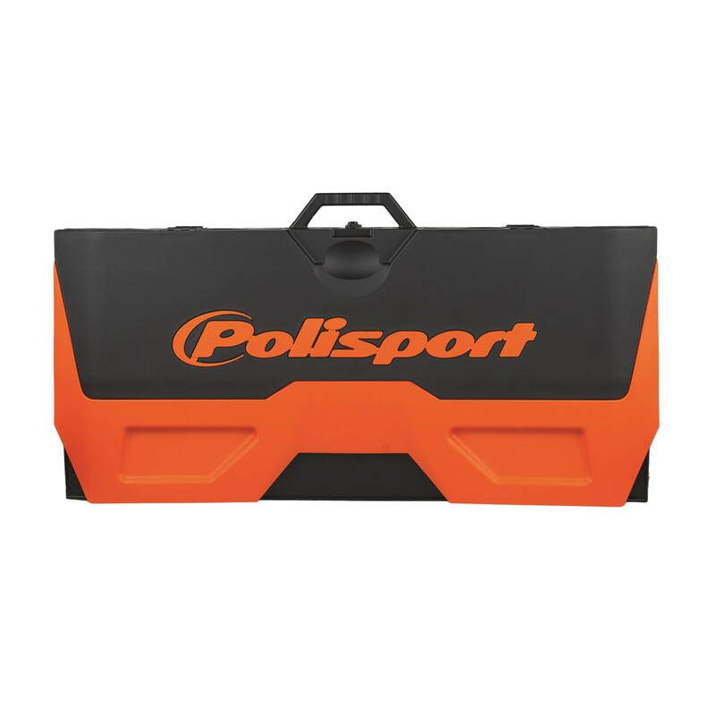 POLISPORT - Tapis Récupérateur Pliable Bike Mat Bicolore Orange/Noir
