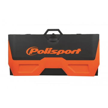 POLISPORT - Tapis Récupérateur Pliable Bike Mat Bicolore Orange/Noir