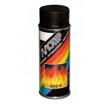 MOTIP - Peinture haute température Noir - spray 400 ml