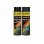 MOTIP - Peinture Noir brillant - Spray 500 ml