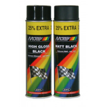 MOTIP - Peinture Noir mat - Spray 500 ml
