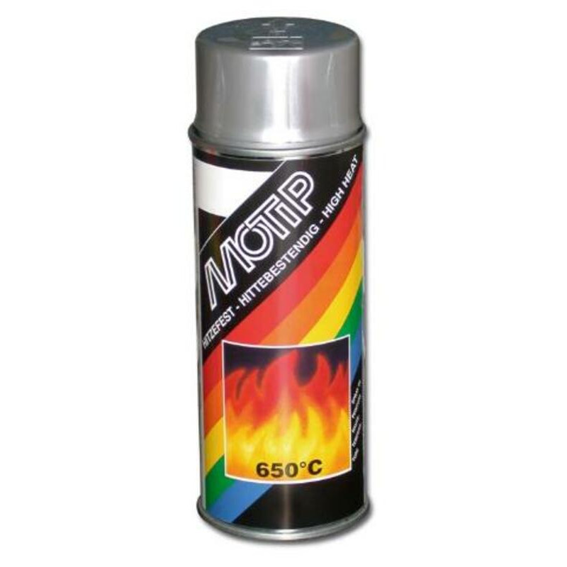MOTIP - Peinture haute température Argent - Spray 400 ml