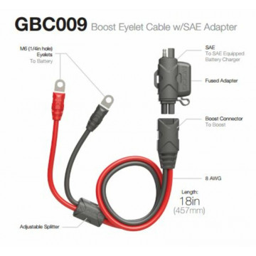 Câble rallonge NOCO Booster Oeillets / SAE 50 cm