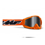 FMF - Masque Moto Powerbomb Rocket Orange - Écran Argent Miroir