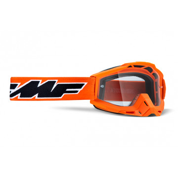 FMF - Masque Moto Powerbomb Rocket Orange - Écran Tranparent
