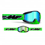 FMF - Masque Moto Powerbomb Rocket Lime - Mirror Green Lens