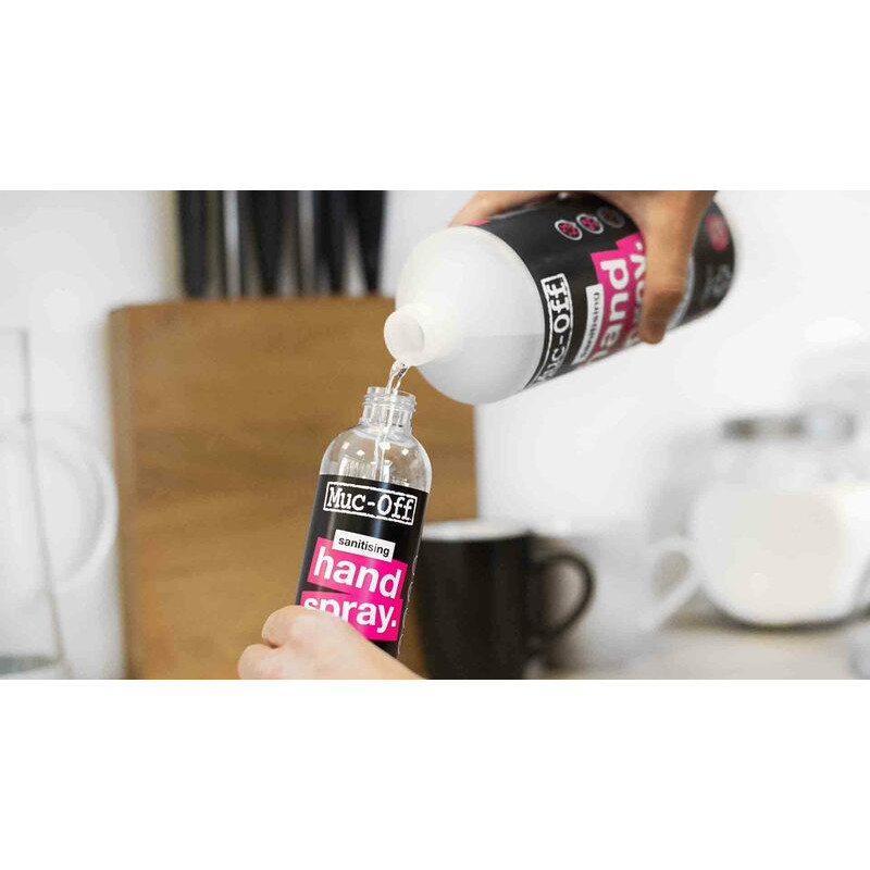 MUC-OFF - Désinfectant mains Antibacterial Hand Sanitizer Spray/Refill 1L