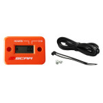 SCAR - Compteur d'heures filaire avec Velcro orange