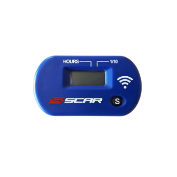 SCAR - Compteur d'heures Sans-fil avec Velcro bleu