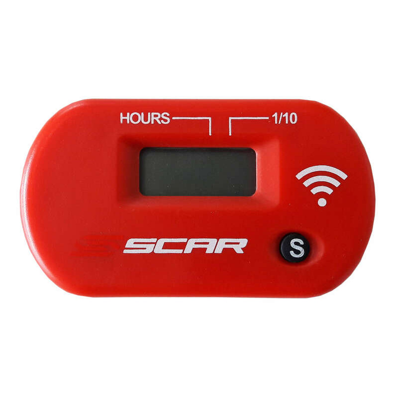 SCAR - Compteur d'heures Sans-fil avec Velcro rouge