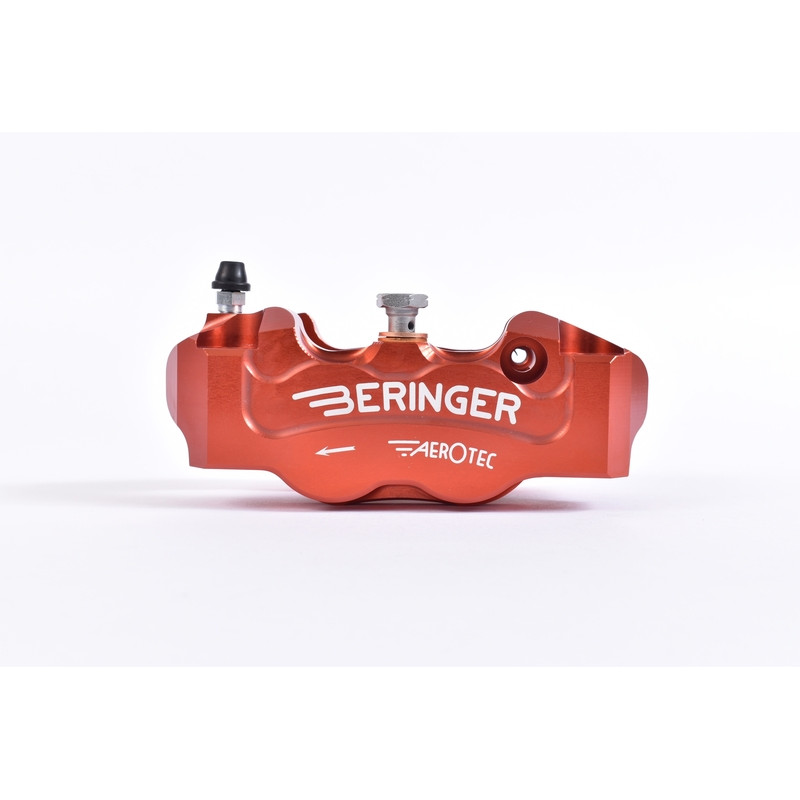 BERINGER - Etrier De Frein Radial Gauche Aerotec® 4 Pistons Ø32Mm Entraxe 100Mm Rouge - 4R12AR-S