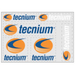 TECNIUM - Planche Autocollants 6 Logos Fond Transparent 180X125