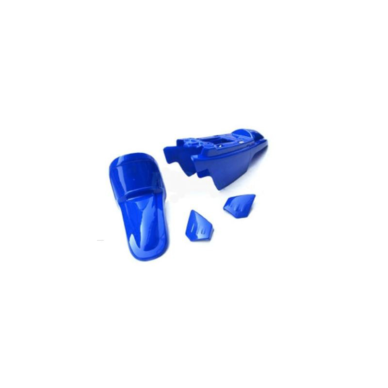 Kit plastiques ART bleu Yamaha 50 PW + kit déco KUTVEK Racer bleu