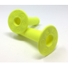 BUD RACING - Poignées Moto Cross Mx Grip Yellow Fluo L120mm Ø22-24mm avec tube de colle