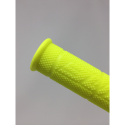 BUD RACING - Poignées Moto Cross Mx Grip Yellow Fluo L120mm Ø22-24mm avec tube de colle