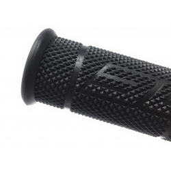 BUD RACING - Poignées Moto Cross Mx Grip Black L120mm Ø22-24mm avec tube de colle