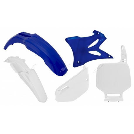 RACETECH - Kit plastique couleur origine (13-14) bleu/blanc compatible Yamaha 85 YZ 02-14